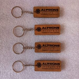 Keychain with Company Name & Logo